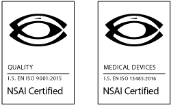 NSAI-zertifizierte Qualität und zertifizierte Medizinprodukte